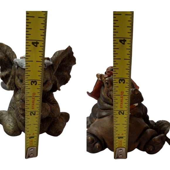 Rare Big Sky Carvers Safaritivity I Elephant Mary & Hippo Joseph - Picture 14 of 15